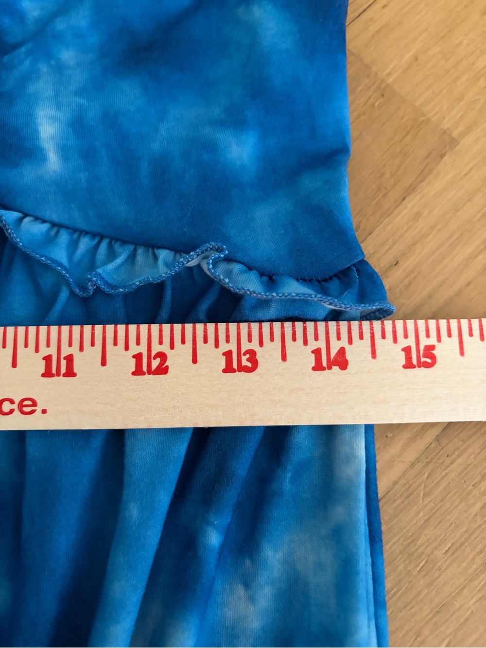 Cupshe Tie Dye & Ruffle Maxi Jersey Halter Tie Sun Dress in Blue&White/sz sm/EUC - Picture 12 of 13